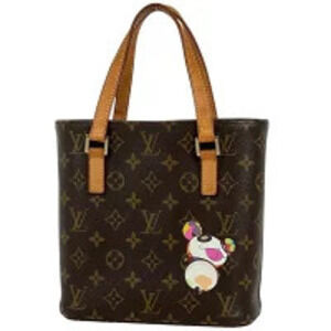 Louis Vuitton Vavin Handbag Tote Bag Takashi Murakami Monogram Panda Brown